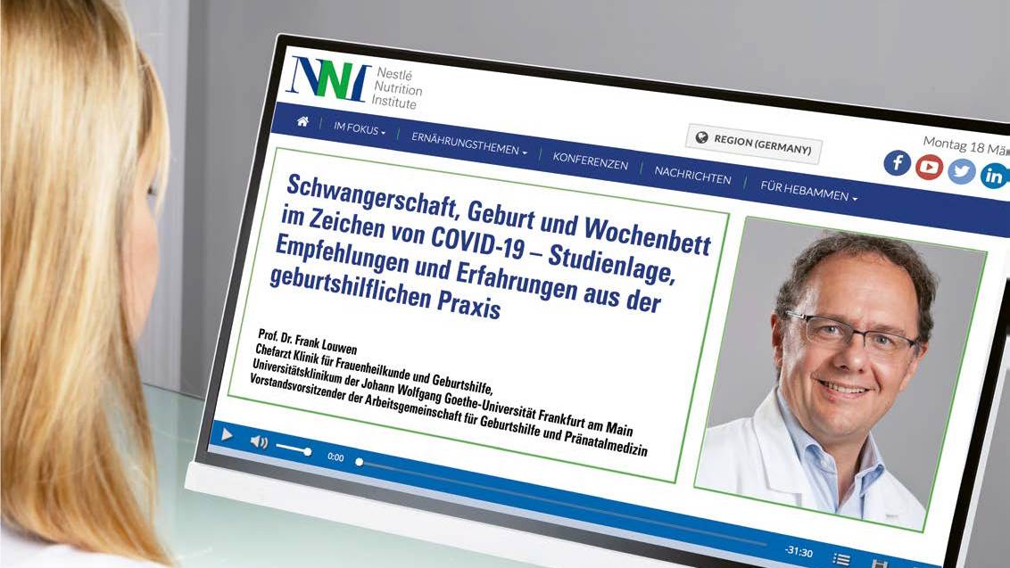 Live-Webcast „Schwangerschaft, Geburt und Wochenbett im Zeichen von COVID-19“