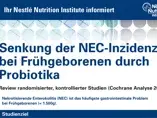 Senkung der NEC-Inzidenz bei Frühgeborenen durch Probiotika (publications) Senkung der NEC-Inzidenz bei Frühgeborenen durch Probiotika (publications)