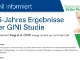 15-Jahres Ergebnisse der GINI Studie (publications) 15-Jahres Ergebnisse der GINI Studie (publications)