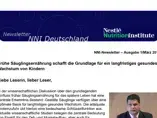 Frühe Säuglingsernährung schafft die Grundlage für ein langfristiges gesundes Wachstum von Kindern (publications) Frühe Säuglingsernährung schafft die Grundlage für ein langfristiges gesundes Wachstum von Kindern (publications)