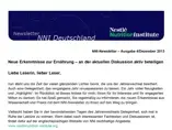 Neue Erkenntnisse zur Ernährung – an der aktuellen Diskussion aktiv beteiligen (publications) Neue Erkenntnisse zur Ernährung – an der aktuellen Diskussion aktiv beteiligen (publications)