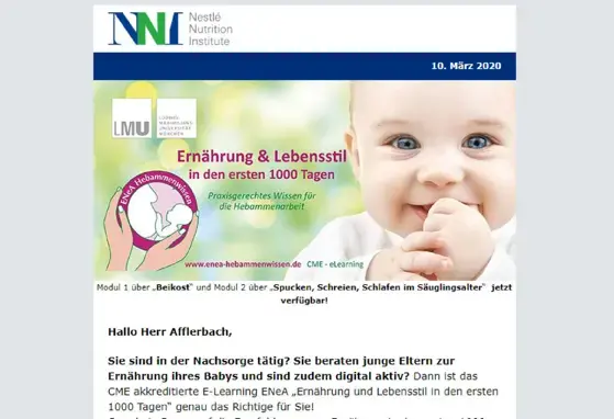 ENeA Hebammenwissen: CME-akkreditiertes eLearning über praxisrelevantes Wissen (publications)