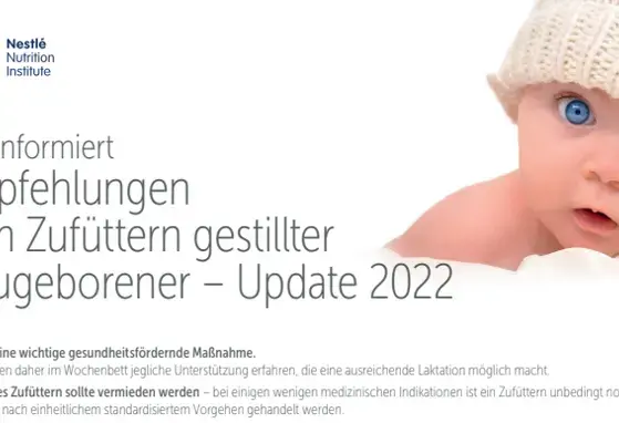 Empfehlungen zum Zufüttern gestillter Neugeborener - Update 2022