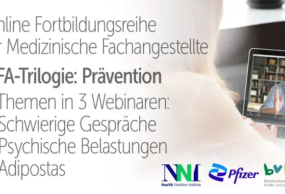 Online-Fortbildungsreihe für Medizinische Fachangestellte – PRÄVENTION - 3 Themen in 3 Webinaren