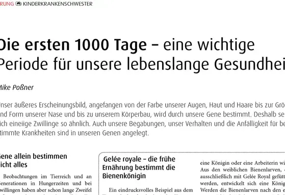 Die ersten 1000 Tage (publications)