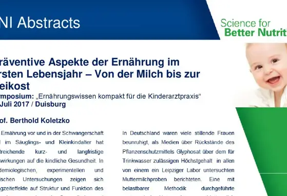 NNI Informiert: NNI Abstracts - Koletzko (publications)