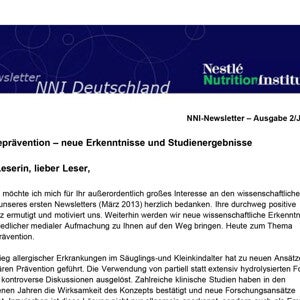 Allergieprävention – neue Erkenntnisse und Studienergebnisse (publications)