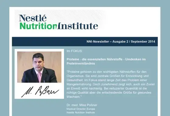 Proteine - die essenziellen Nährstoffe - Umdenken im Proteinverständnis (publications)