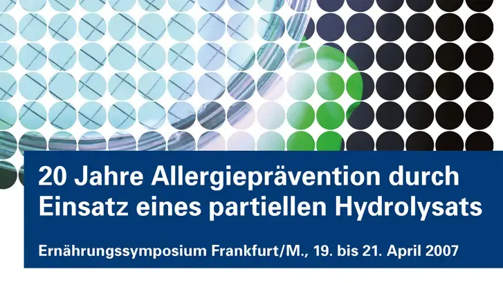 20 Jahre Allergieprävention durch Einsatz eines partiellen Hydrolysats (publications) 20 Jahre Allergieprävention durch Einsatz eines partiellen Hydrolysats (publications)