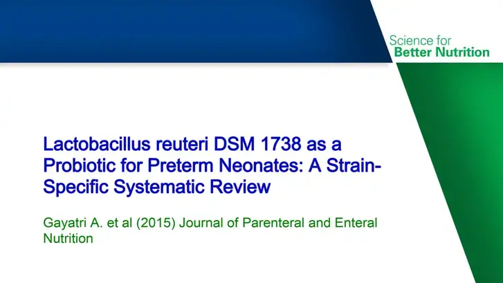 Studie: Lactobacillus reuteri DSM 1738 as a Probiotic for Preterm Neonates (publications)