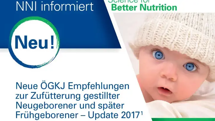 Neue ÖGKJ Empfehlungen zur Zufütterung gestillter Neugeborener und später Frühgeborener – Update 2017 (publications)