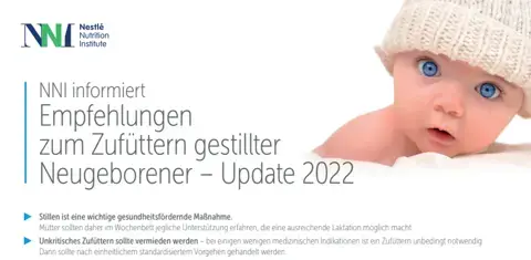Empfehlungen zum Zufüttern gestillter Neugeborener - Update 2022 Empfehlungen zum Zufüttern gestillter Neugeborener - Update 2022